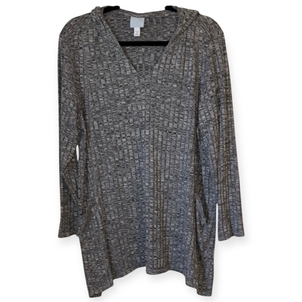 🌺SUNDAY RAYON BLEND HOODED V NECK TOP